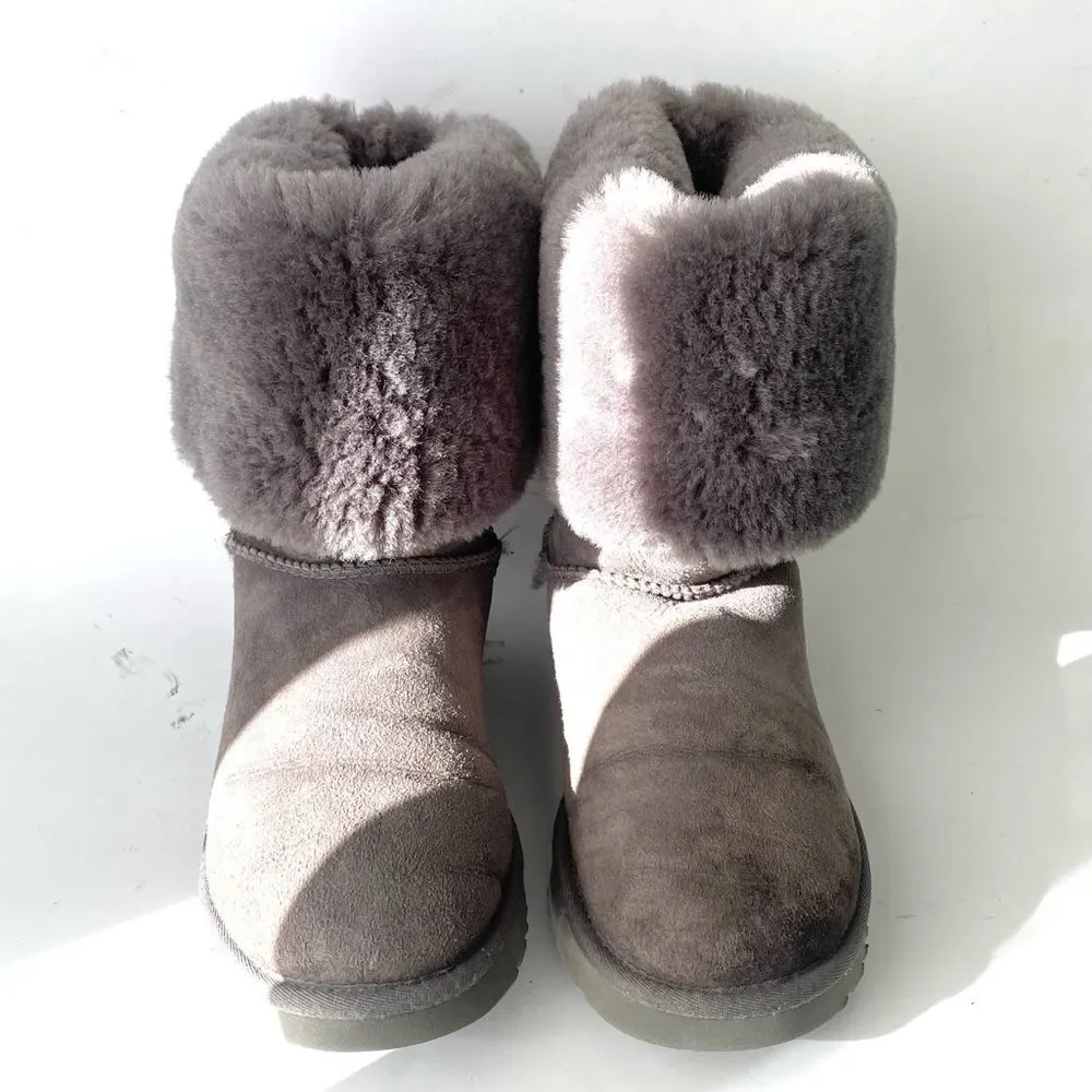UGG Classic Tall II Boots Charcoal Gray VTG Sz 9 Boho Casual